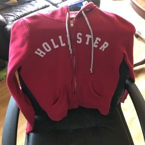Hollister zip up hoodie.